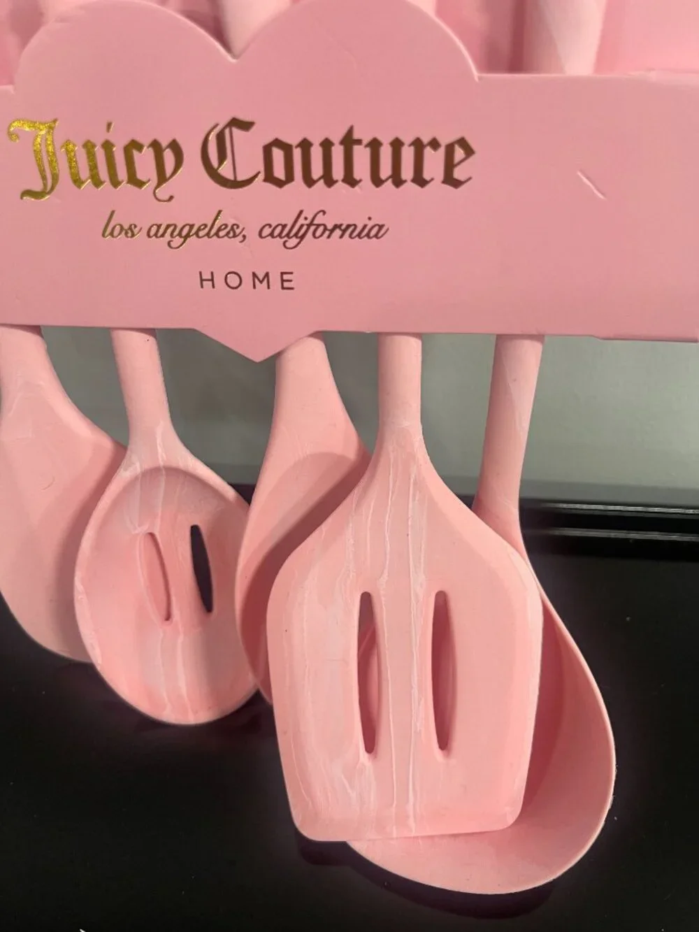 Juicy Couture Home Pink 5 Piece Silicone Utensil Set